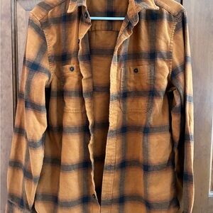 Aeropostale Checkered flannel shirt in Orange and black